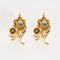 Boucles d'oreilles Boucles d’oreilles provençales - Motif floral en or jaune 18K et diamants 58 Facettes LF24