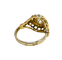 Bague 50 Bague ancienne sertie de diamants en or jaune 18K et platine 58 Facettes 4180