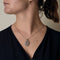 Collier 44cm Chaîne avec pendentif rotatif en or blanc 18 carats et diamants 58 Facettes 58_f60