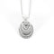 Collier 44cm Chaîne avec pendentif rotatif en or blanc 18 carats et diamants 58 Facettes 58_f60