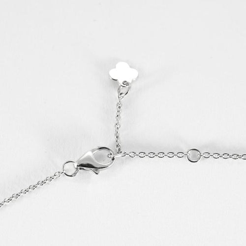 Collier 23cm Collier - Pendentif cœur en or blanc 18 carats et diamants 58 Facettes 58_f64
