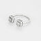 Bague 57 Bague sertie de diamants en or blanc 18 carats 58 Facettes 58_f55