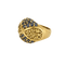 Bague 54 Bague en or jaune 18 carats sertie de saphirs bleus et jaunes 58 Facettes 2037