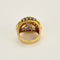 Bague 54 Bague en or jaune 18 carats sertie de saphirs bleus et jaunes 58 Facettes 2037