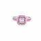 Bague 52 Bague style Art déco en or blanc 18 ct rubis et diamants 58 Facettes 1