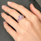 Bague 52 Bague style Art déco en or blanc 18 ct rubis et diamants 58 Facettes 1