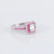 Bague 52 Bague style Art déco en or blanc 18 ct rubis et diamants 58 Facettes 1