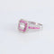 Bague 52 Bague style Art déco en or blanc 18 ct rubis et diamants 58 Facettes 1