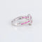 Bague 52 Bague style Art déco en or blanc 18 ct rubis et diamants 58 Facettes 1
