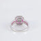 Bague 52 Bague style Art déco en or blanc 18 ct rubis et diamants 58 Facettes 1