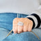 Bague 56 Bague en or blanc 18 carats sertie de diamants taille marquise 58 Facettes