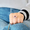 Bague 53 Bague marguerite en or blanc 18 carats avec rubis et diamants 58 Facettes