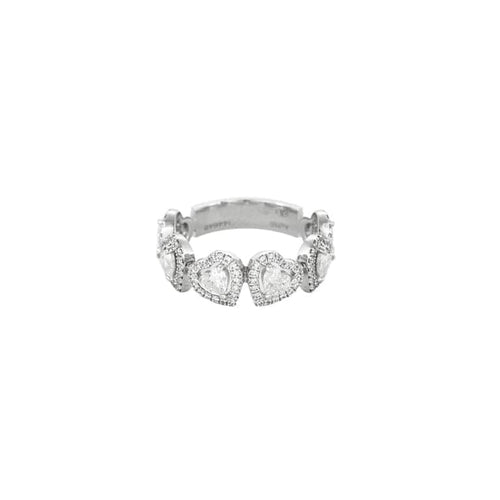 Bague 52 Messika Joy Cœur Multi - Alliance en or blanc 18 carats et diamants 58 Facettes
