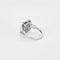 Bague 54 Bague en or blanc 18 carats avec saphirs et diamants 58 Facettes