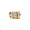 Bague 54 Bague Tank sertie de diamants en or jaune 750 58 Facettes