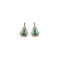Boucles d'oreilles Art déco - Boucles d’oreilles en platine, émeraudes, diamants et onyx 58 Facettes