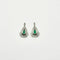 Boucles d'oreilles Art déco - Boucles d’oreilles en platine, émeraudes, diamants et onyx 58 Facettes