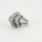 Bague 53 Bague dôme en platine à diamants taille brillant 58 Facettes