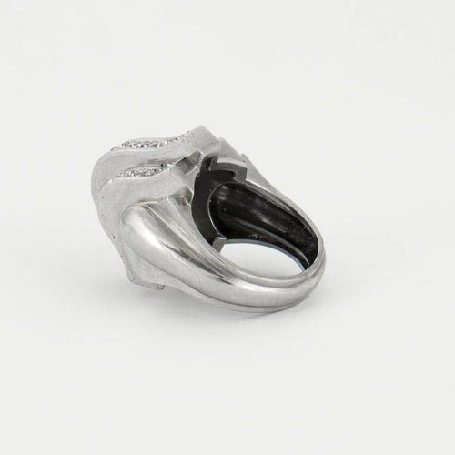 Bague 53 Bague dôme en platine à diamants taille brillant 58 Facettes
