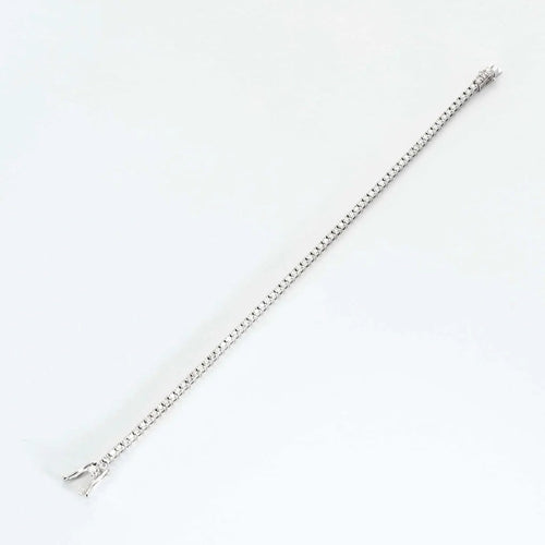Bracelet Bracelet rivière en or blanc 18 carats et diamants naturels 58 Facettes