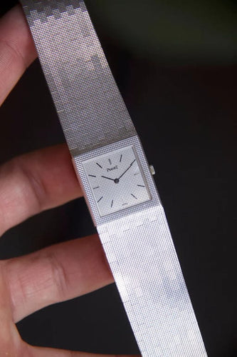 Montre Piaget - Montre en or blanc 18 carats réf. 9131 58 Facettes