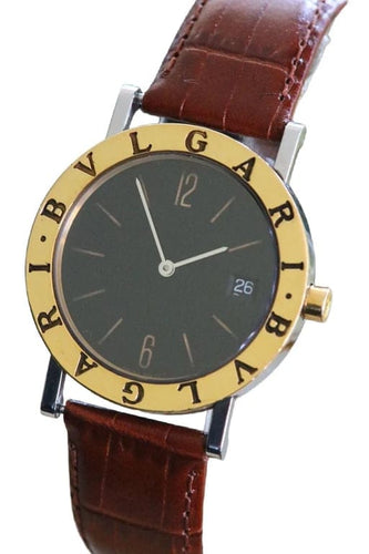 Montre Bulgari Bulgari-Bulgari - Montre BB-33 SGL en or 18 carats et acier 58 Facettes