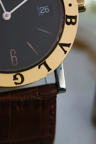 Montre Bulgari Bulgari-Bulgari - Montre BB-33 SGL en or 18 carats et acier 58 Facettes