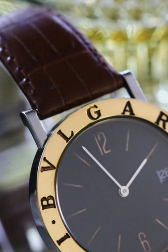 Montre Bulgari Bulgari-Bulgari - Montre BB-33 SGL en or 18 carats et acier 58 Facettes