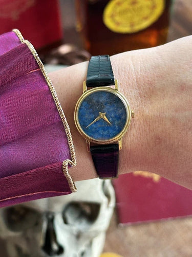 Montre ESKA - Montre femme vintage à cadran en lapis-lazuli 58 Facettes