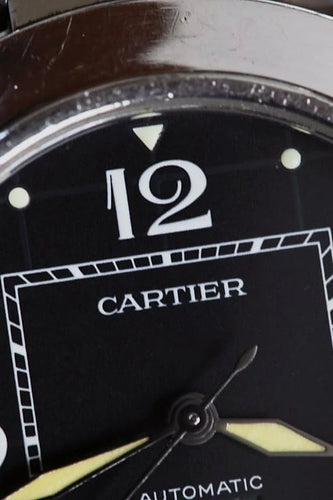 Montre Cartier Pasha - Montre automatique en acier à cadran noir 58 Facettes