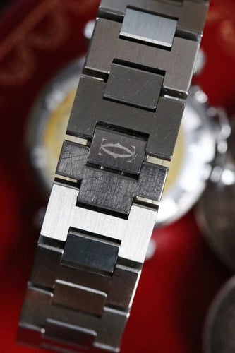 Montre Cartier Pasha - Montre automatique en acier à cadran noir 58 Facettes