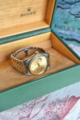 Montre Rolex Datejust 1601 - Montre 36 mm en or jaune et acier 58 Facettes