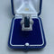 Bague 57 Bague en or blanc 14 kt avec diamants et onyx 58 Facettes