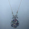Collier Collier en or jaune 14 kt et argent avec diamants 58 Facettes