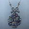Collier Collier en or jaune 14 kt et argent avec diamants 58 Facettes
