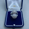 Bague 55 Bague en or blanc 14 kt avec diamants taille brillant 1,28 ct 58 Facettes