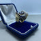 Bague 56 Bague en or 14 kt avec diamants et saphirs 58 Facettes