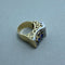 Bague 56 Bague en or 14 kt avec diamants et saphirs 58 Facettes