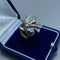 Bague 60 Bague en or 14 kt et diamants 58 Facettes