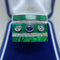 Bague 56 Bague en or blanc 14 kt avec saphir et diamants 58 Facettes