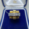 Bague 52 Bague en or jaune 18 ct avec diamants taille brillant 58 Facettes