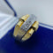 Bague 52 Bague en or jaune 18 ct avec diamants taille brillant 58 Facettes