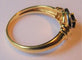 Bague 52 Bague années 40 en or jaune et blanc 18 carats, saphir 58 Facettes