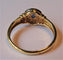 Bague 52 Bague années 40 en or jaune et blanc 18 carats, saphir 58 Facettes