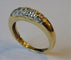 Bague 49 Bague en or jaune et or blanc 18k avec diamants 58 Facettes