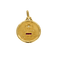 Pendentif Augis - Médaille « + qu’hier – que demain » en or jaune avec diamant 58 Facettes