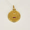 Pendentif Augis - Médaille « + qu’hier – que demain » en or jaune avec diamant 58 Facettes