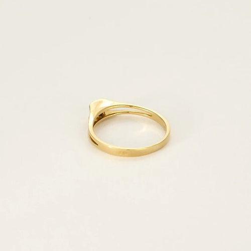 Bague 51 Bague solitaire - Diamant taille brillant 0,11 ct en or jaune 18k 58 Facettes
