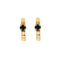 Boucles d'oreilles Boucles d'oreilles demi-créoles en or jaune 18 carats, saphirs et diamants 58 Facettes 2090398