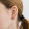 Boucles d'oreilles Boucles d'oreilles demi-créoles en or jaune 18 carats, saphirs et diamants 58 Facettes 2090398